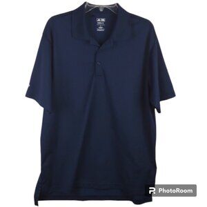 Adidas Golf Navy Blue Climalite Short Sleeve Polo